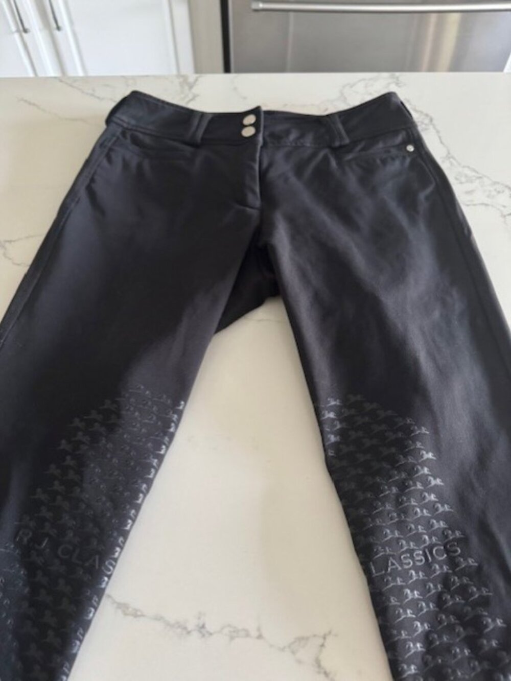 RJ Classics Harper Silicone Knee Patch Breeches Black. Women 24R